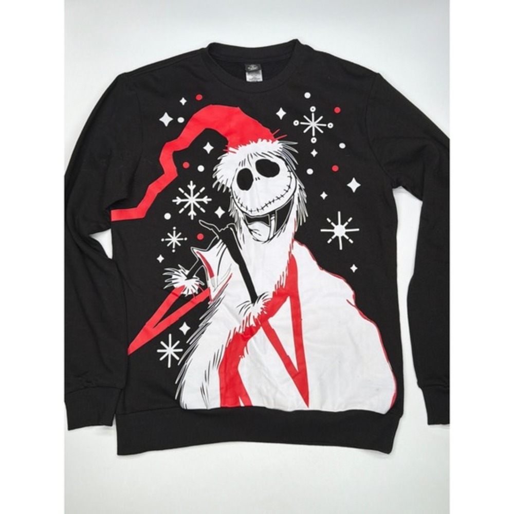 The Nightmare Before Christmas Jack Skellington Santa Christmas Sweater Top SM
